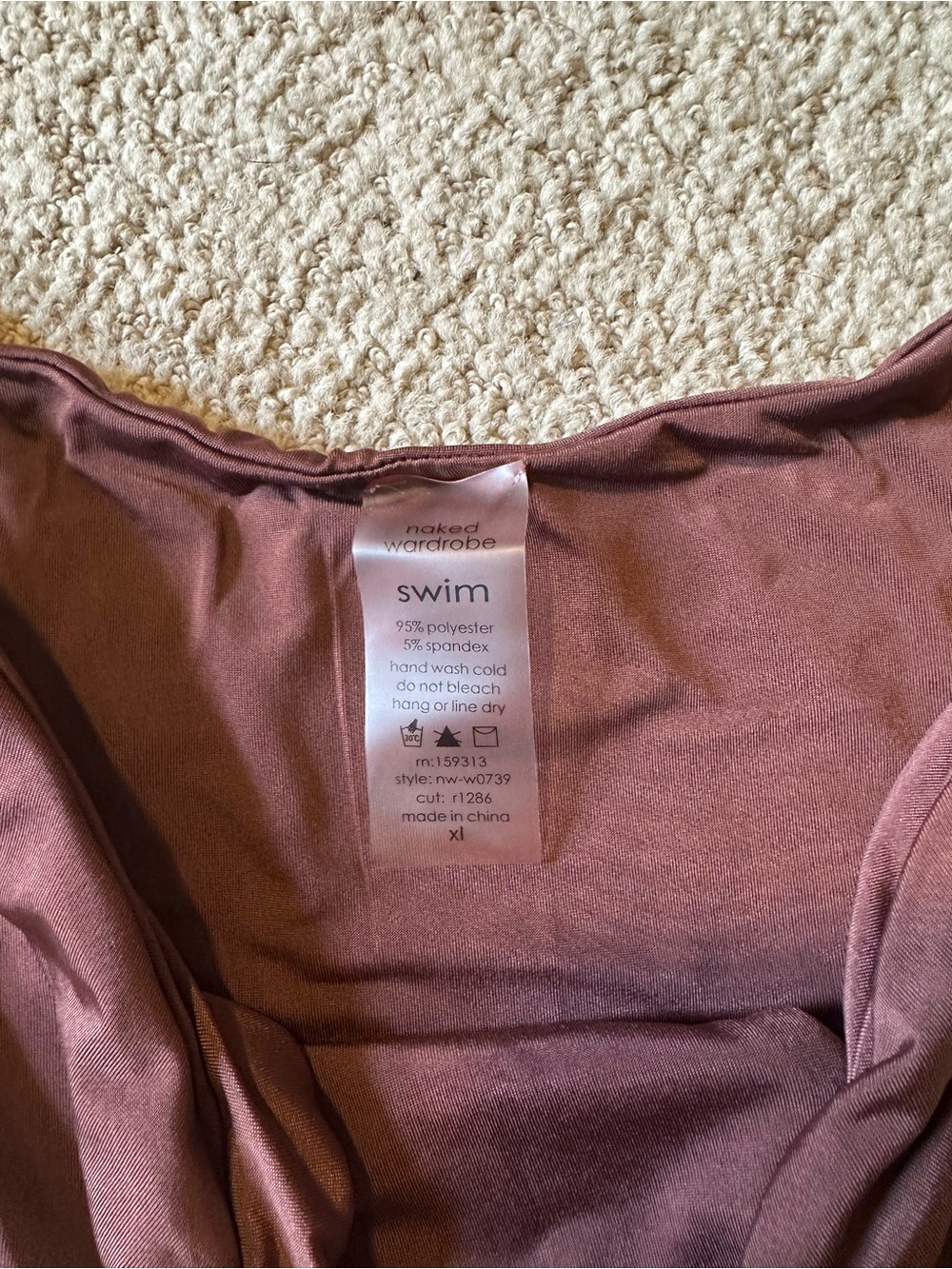 NWT Naked Wardrobe bikini set brown - Picture 3 of 5